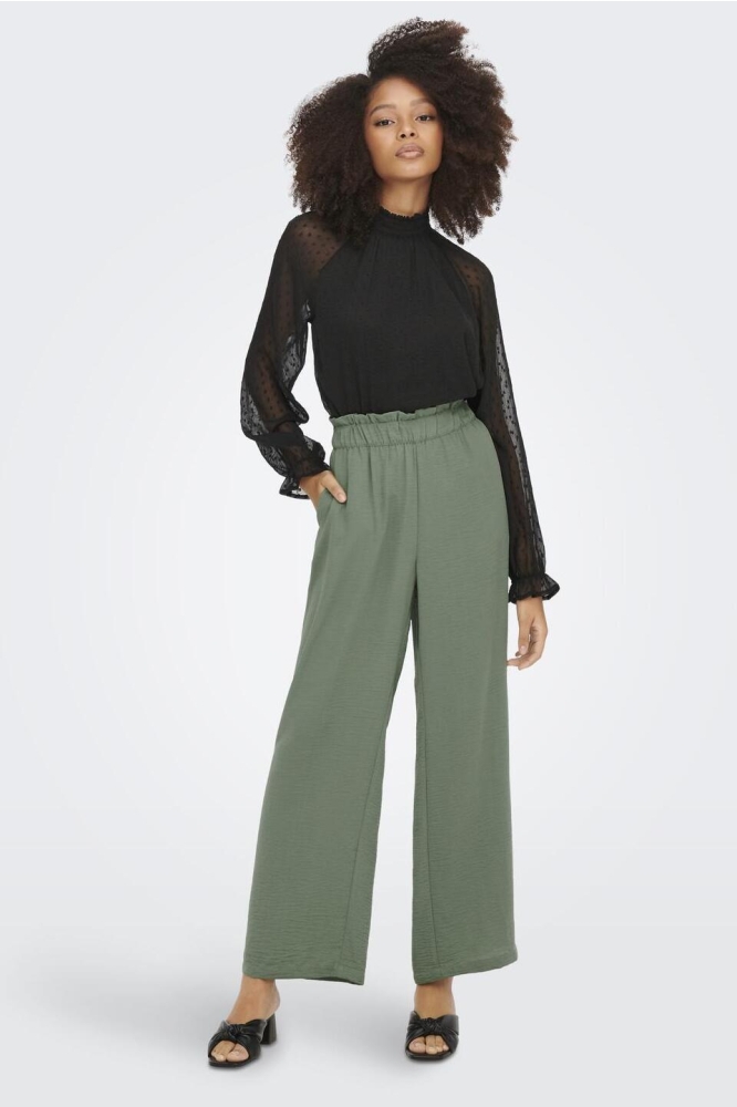 JDYDIVYA HW WIDE PANTS WVN NOOS 15271184 SEA SPRAY